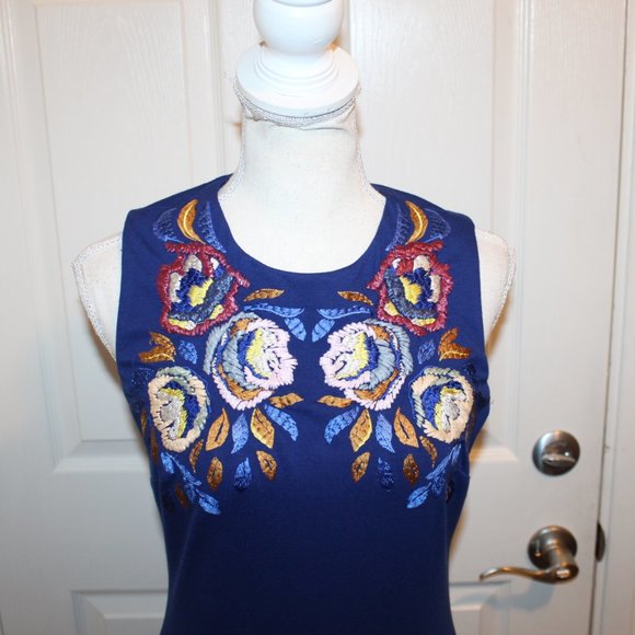 Cynthia Steffe Women's Size 4 Blue Floral - Picture 3 of 10